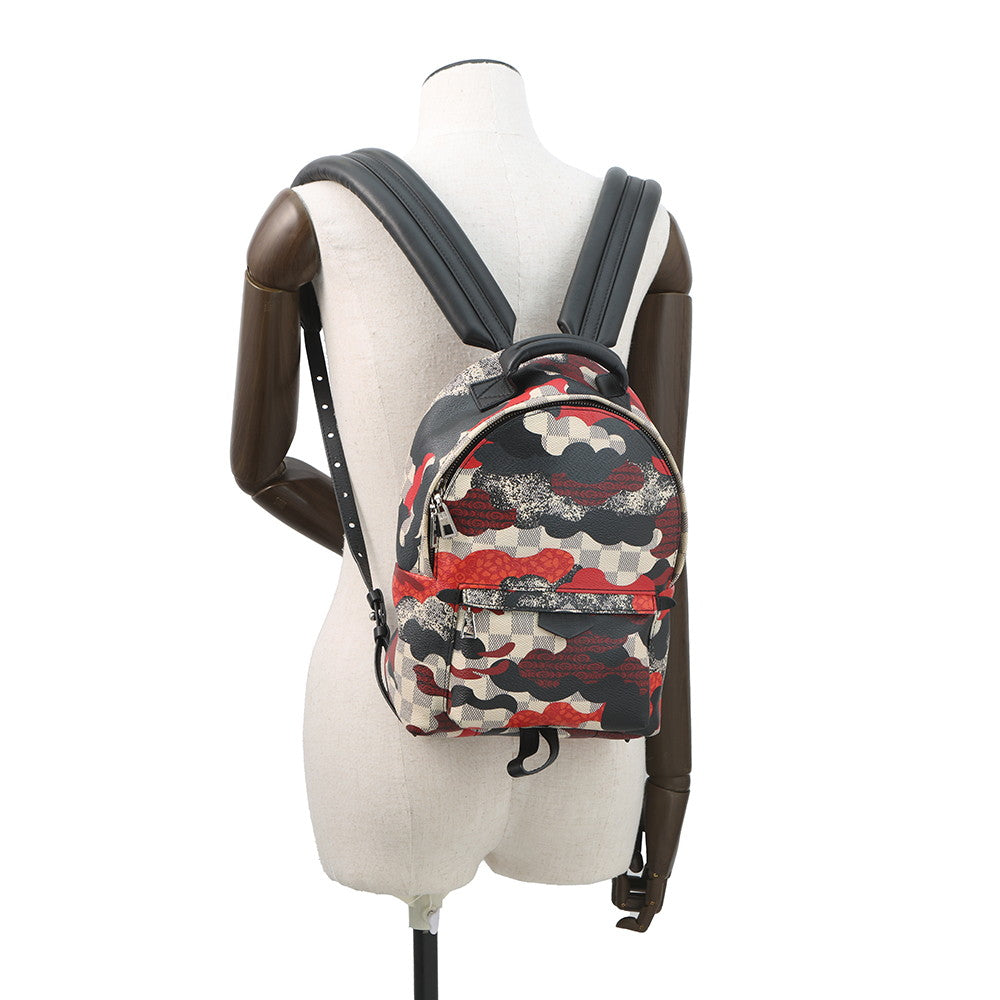 LOUIS VUITTON Palm Springs Backpack Noir/MulticolorN41059 Damier Azur Kansai Yamamoto Size PM
