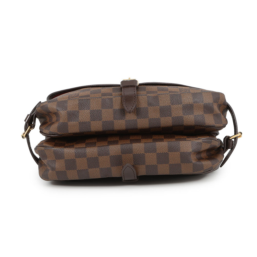 LOUIS VUITTON Saumur RedN48081 Damier Ebene Canvas Size 30