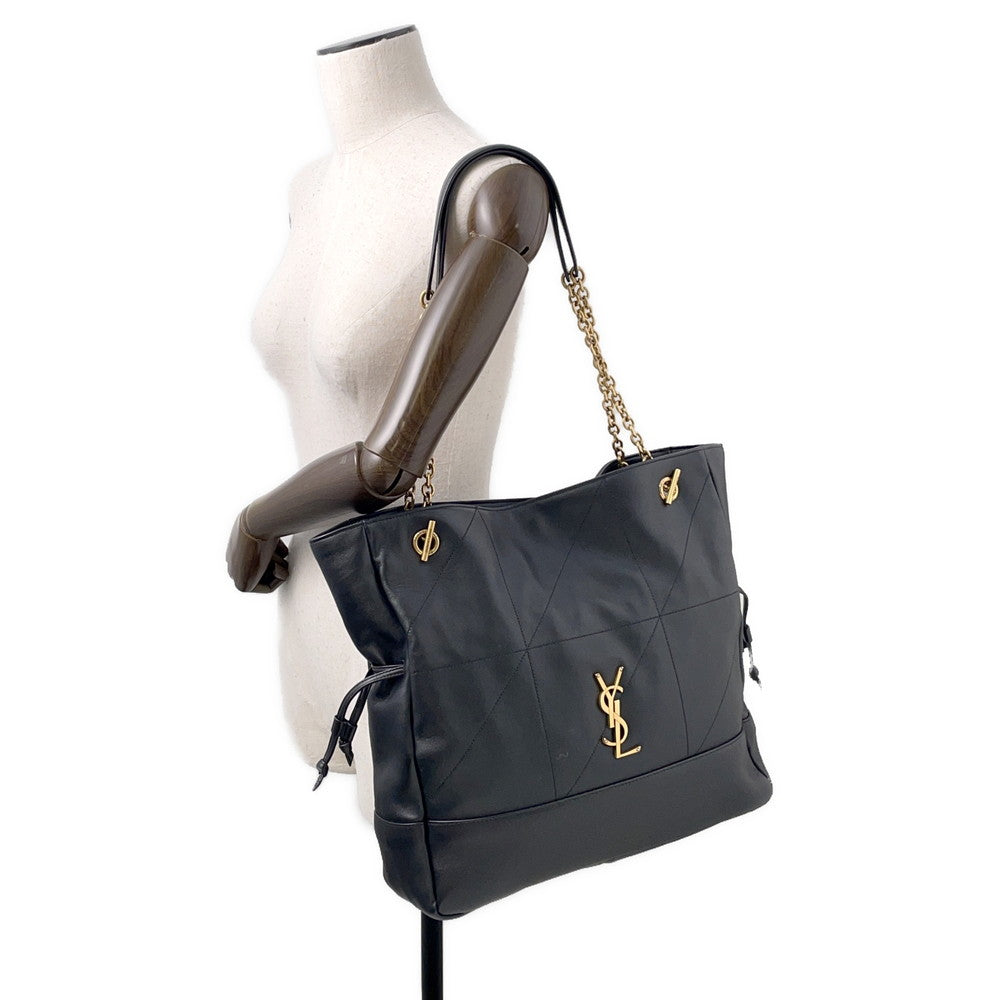 SAINT LAURENT PARIS Jamie Chain Tote Bag Black809824 Leather