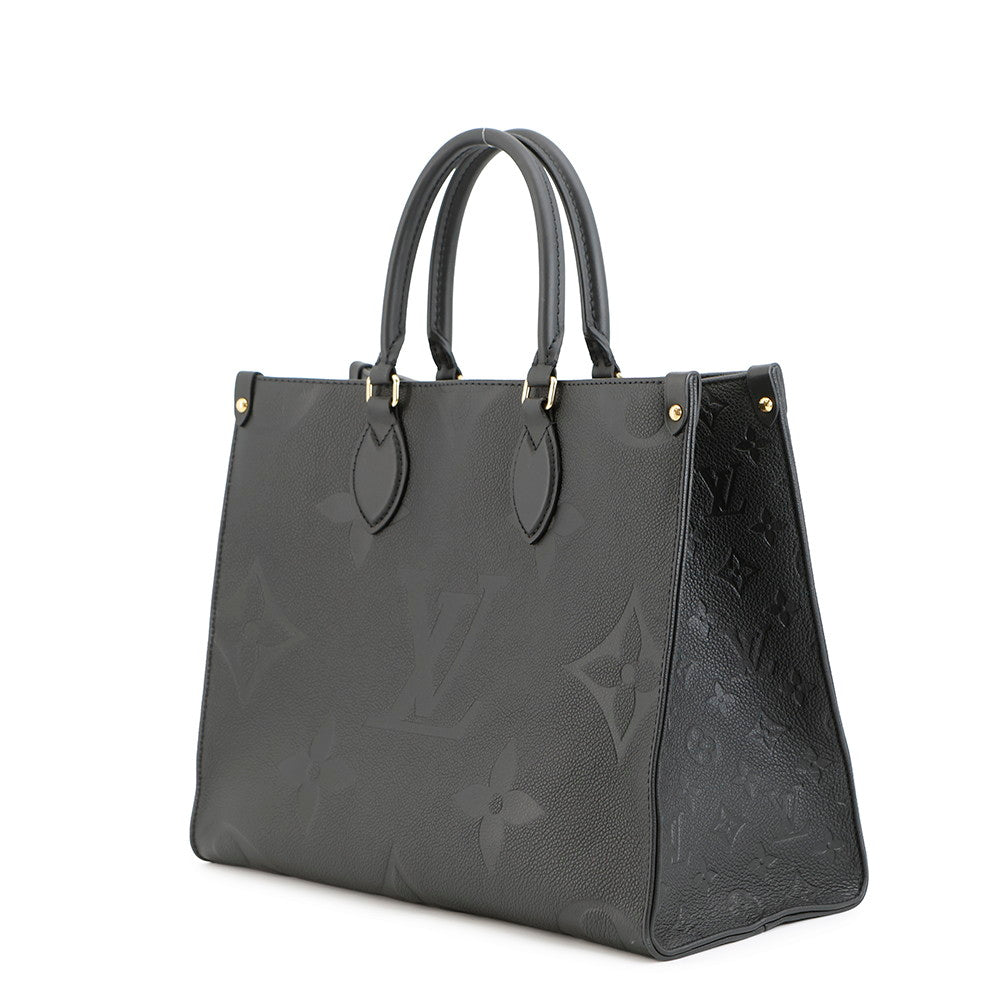 LOUIS VUITTON Onthego NoirM45595 Monogram Empreinte Leather Size MM