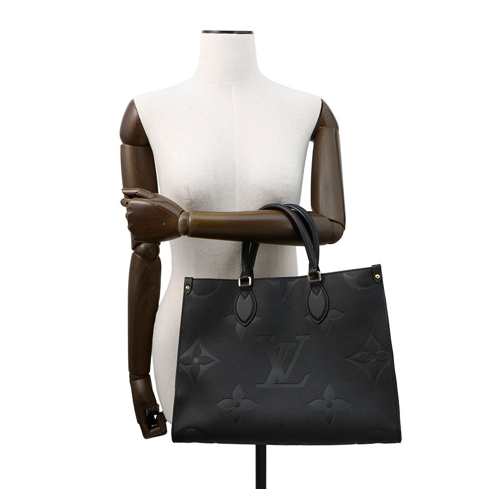 LOUIS VUITTON Onthego NoirM45595 Monogram Empreinte Leather Size MM