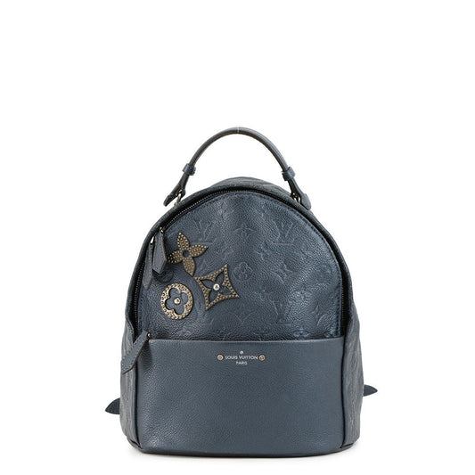 LOUIS VUITTON Sorbonne Dark BlueM43741 Monogram Empreinte Leather Monogram Flower