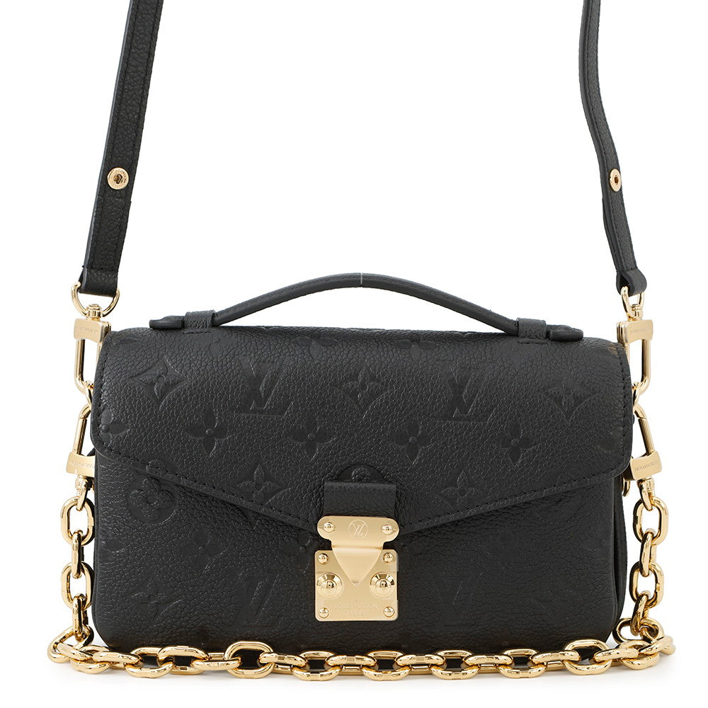 LOUIS VUITTON Pochette Metis EW NoirM46595 Monogram Empreinte Leather