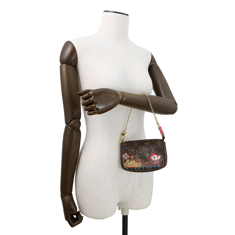 LOUIS VUITTON Mini Pochette Accessoires PinkM69752 Monogram Vivienne