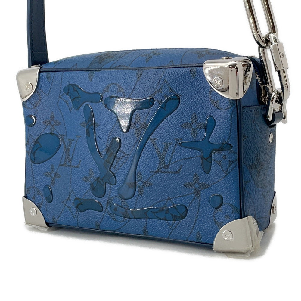 LOUIS VUITTON Mini Soft Trunk BlueM22588 Monogram Aqua Garden