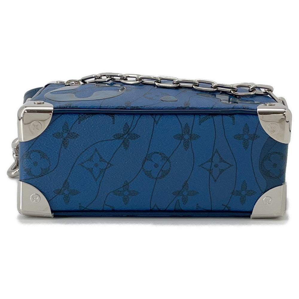 LOUIS VUITTON Mini Soft Trunk BlueM22588 Monogram Aqua Garden