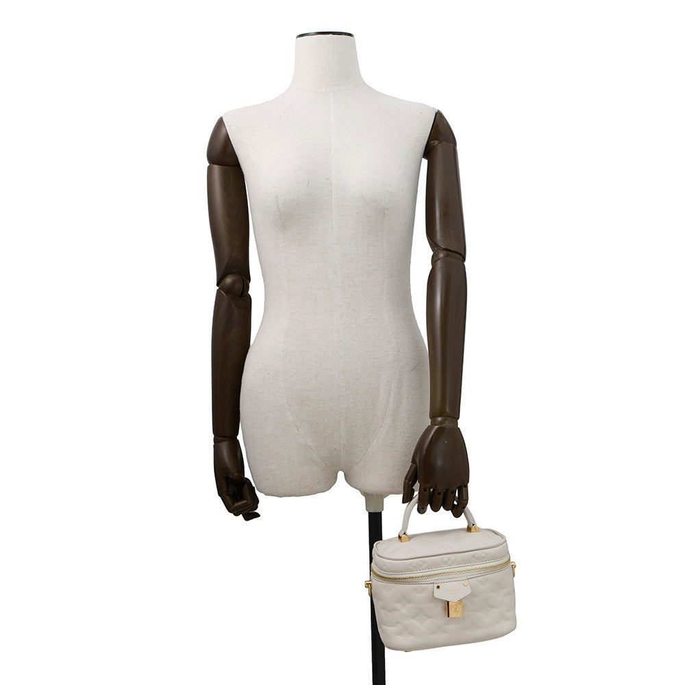 LOUIS VUITTON Vanity Coussin BeigeM25219 Monogram Lamb Leather Size PM