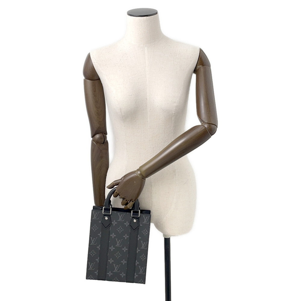 LOUIS VUITTON Sac Plat NoirM46453 Monogram Eclipse Size MINI