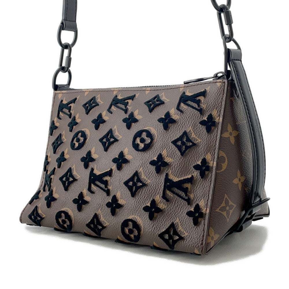 LOUIS VUITTON Triangle Messenger NoirM45070 Monogram / Toughtage