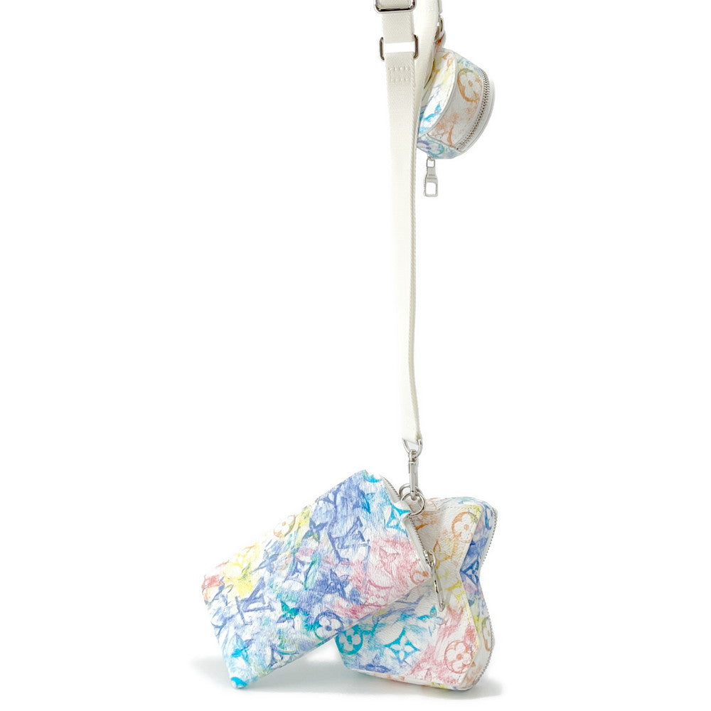 LOUIS VUITTON Block LV White/MulticolorM57277 Monogram?Pastel Colors