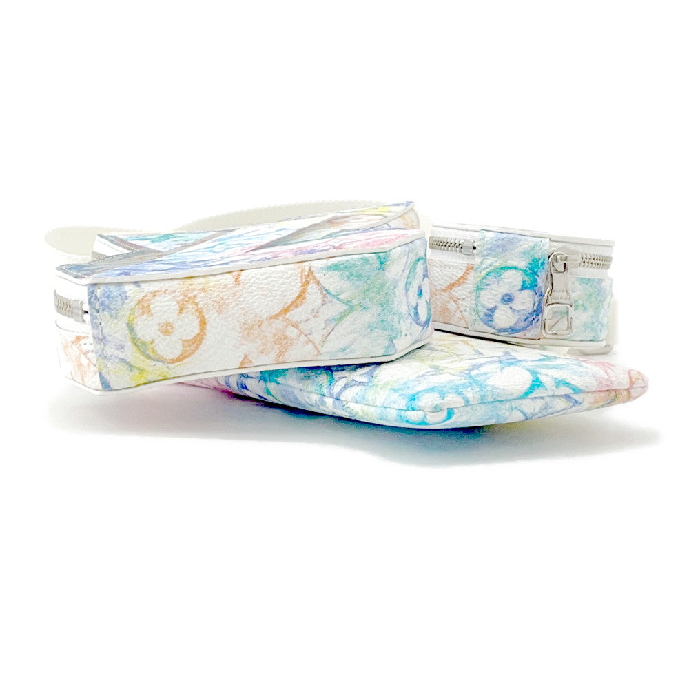 LOUIS VUITTON Block LV White/MulticolorM57277 Monogram?Pastel Colors