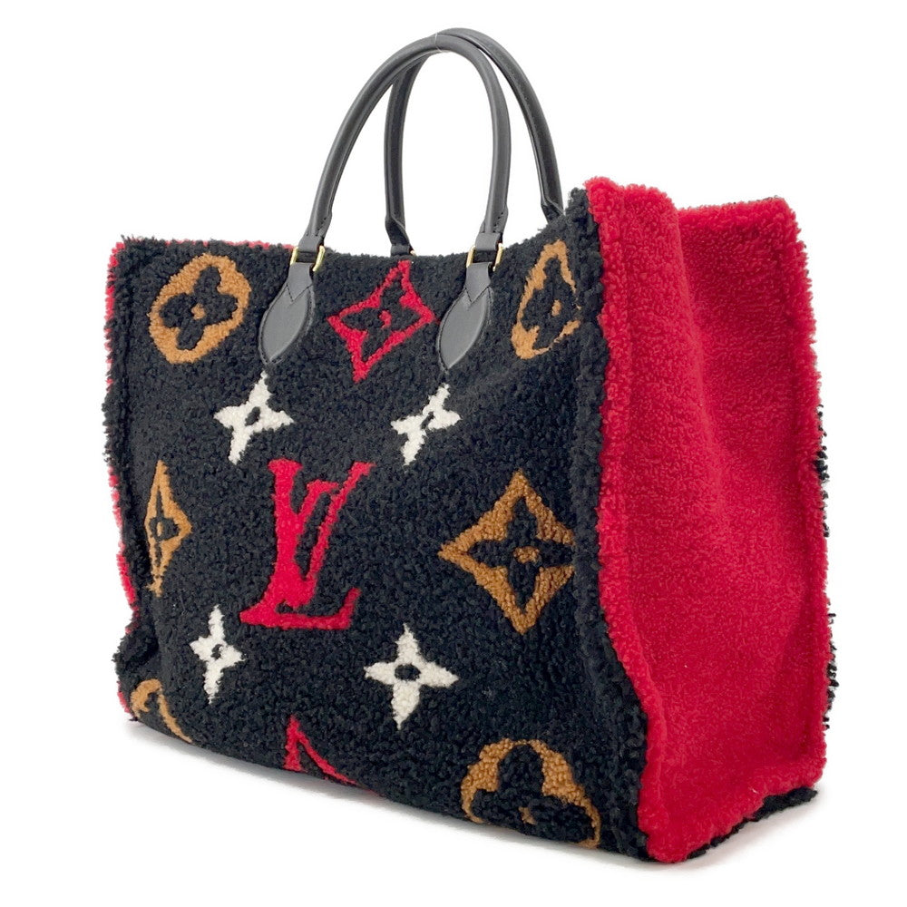 LOUIS VUITTON Onthego Noir/RedM55421 Monogram / Teddy Size GM