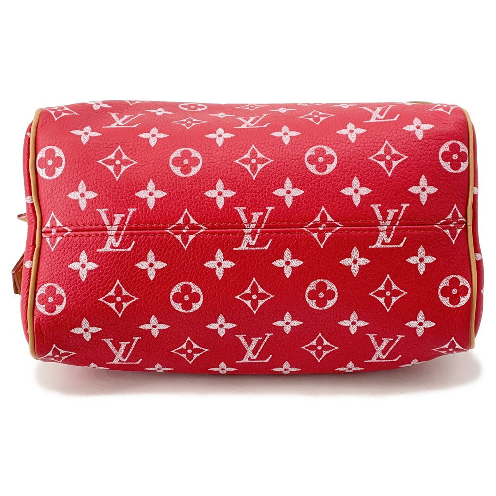 LOUIS VUITTON Speedy P9 Bandouliere RedM24425 Calf Leather Monogram Size 25