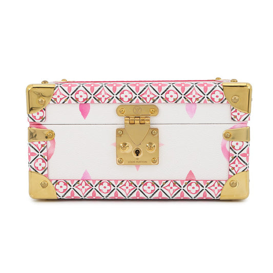 LOUIS VUITTON Coffret Tresor24 White/PinkM22995 Monogram Visor Pool