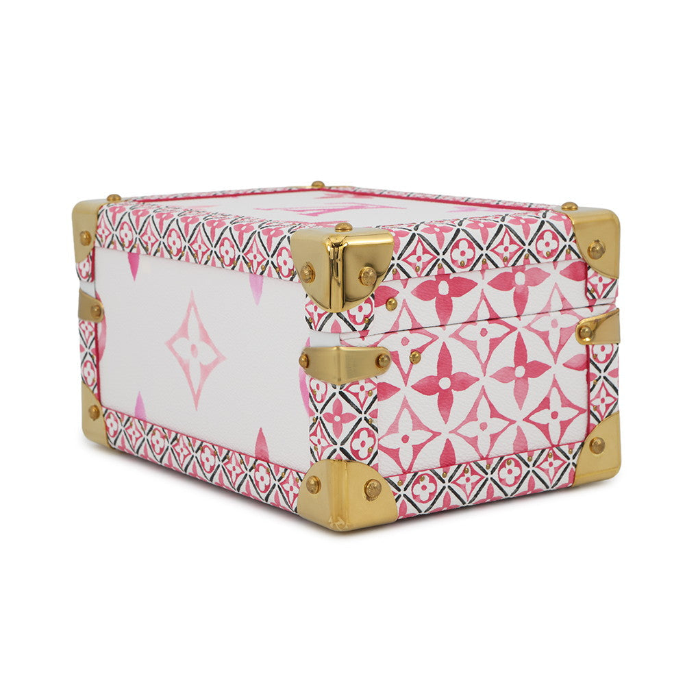 LOUIS VUITTON Coffret Tresor24 White/PinkM22995 Monogram Visor Pool