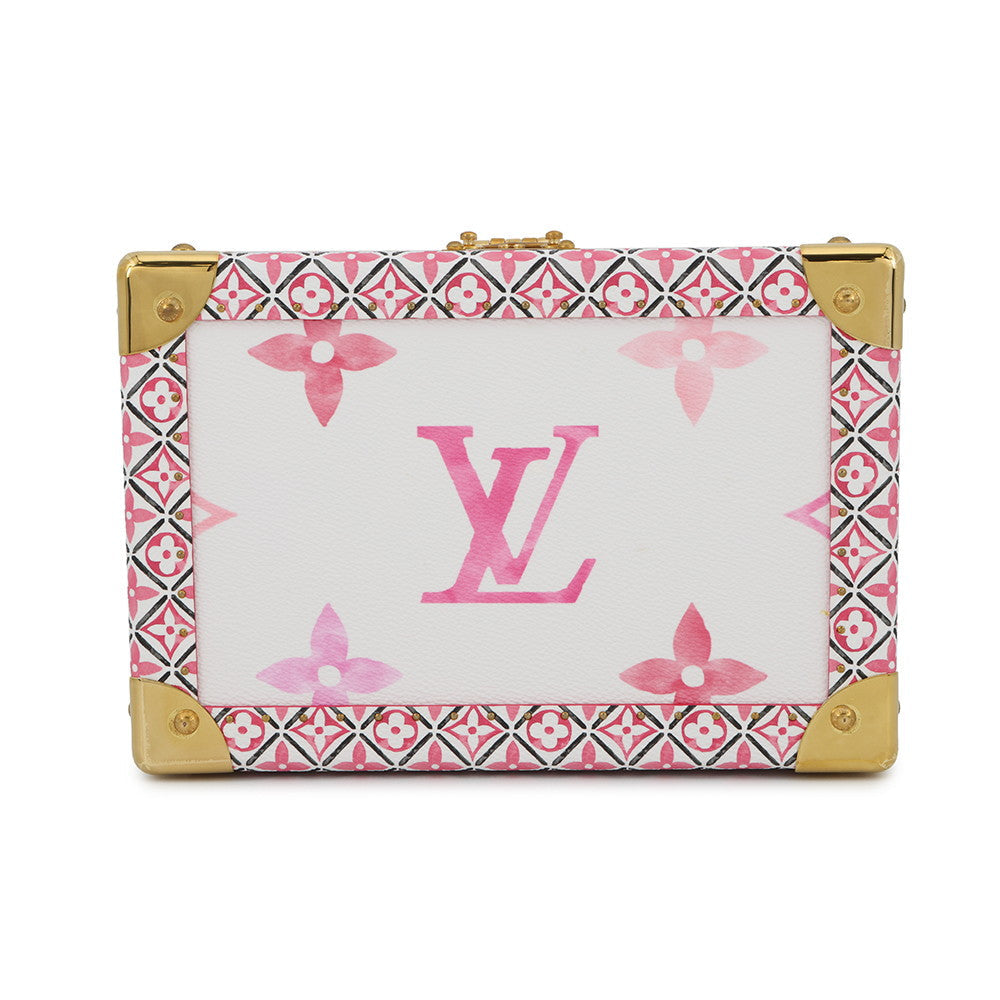 LOUIS VUITTON Coffret Tresor24 White/PinkM22995 Monogram Visor Pool
