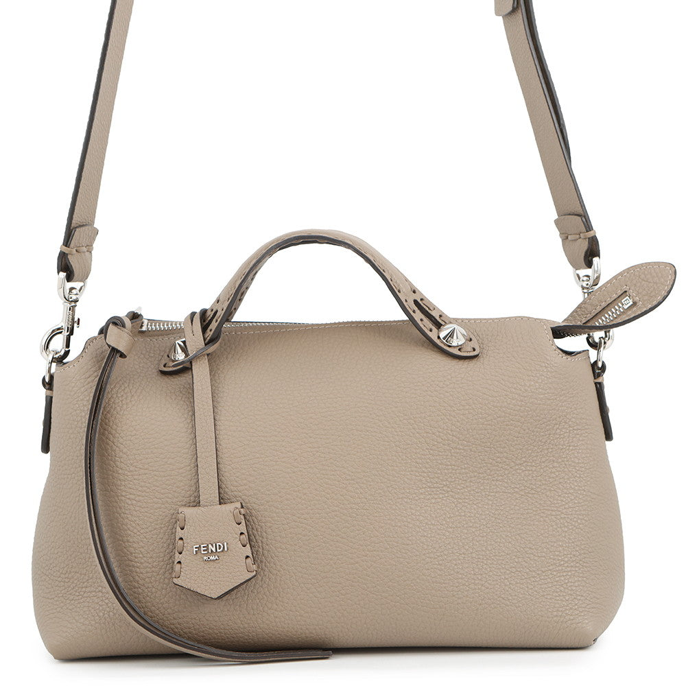 FENDI By the Way Selleria Greige8BL155 Calf Leather Size Medium