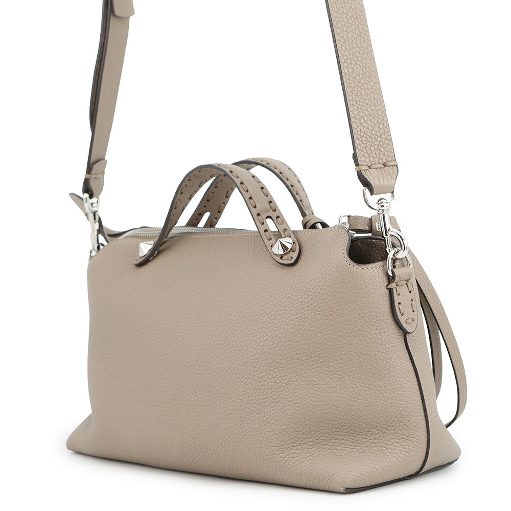 FENDI By the Way Selleria Greige8BL155 Calf Leather Size Medium