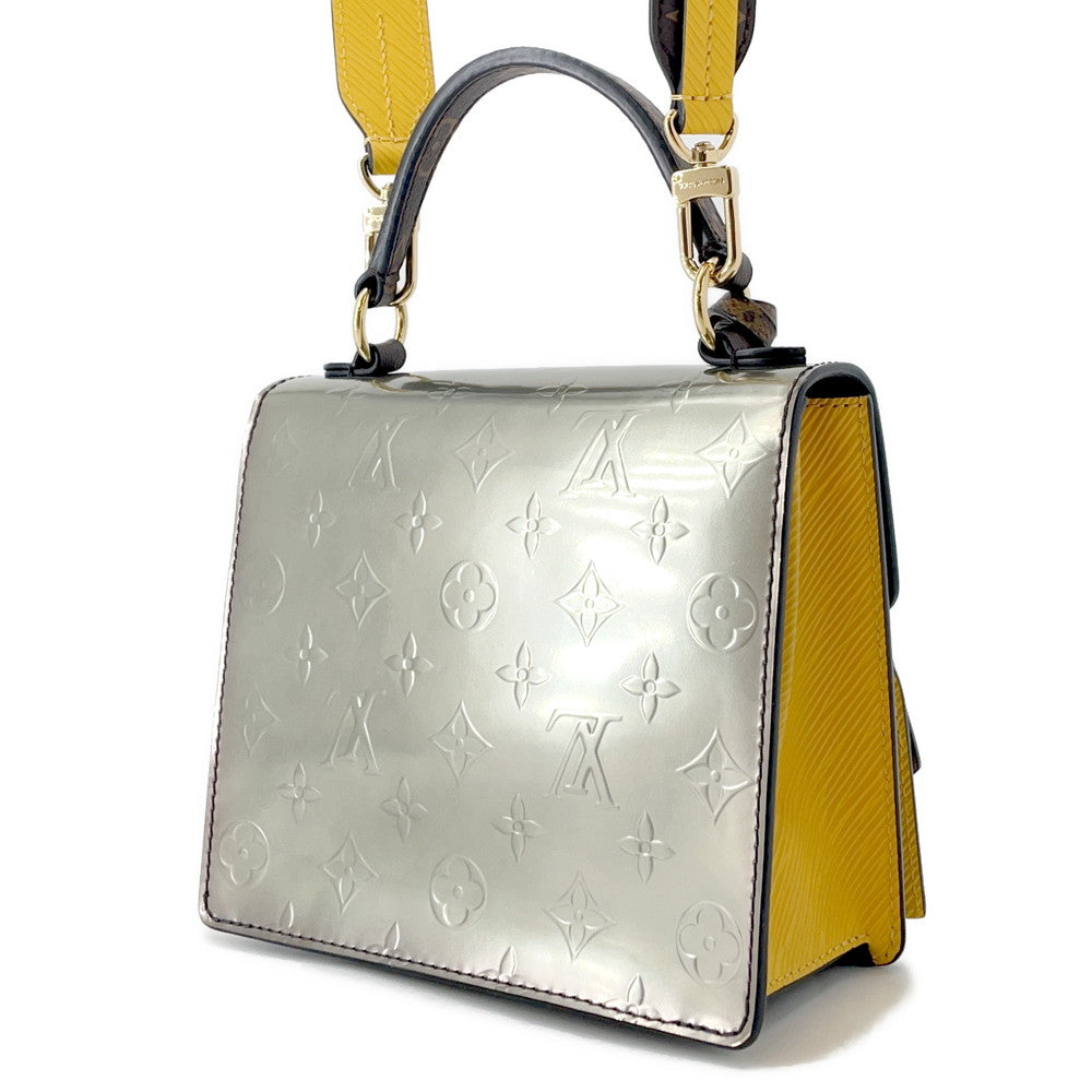 LOUIS VUITTON Spring street Silver/Tassili YellowM90376 Monogram Vernis Leather Epi Leather Monogram Size PM