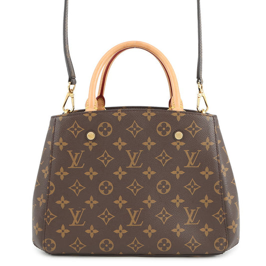 LOUIS VUITTON Montaigne BordeauxM41055 Monogram Size BB