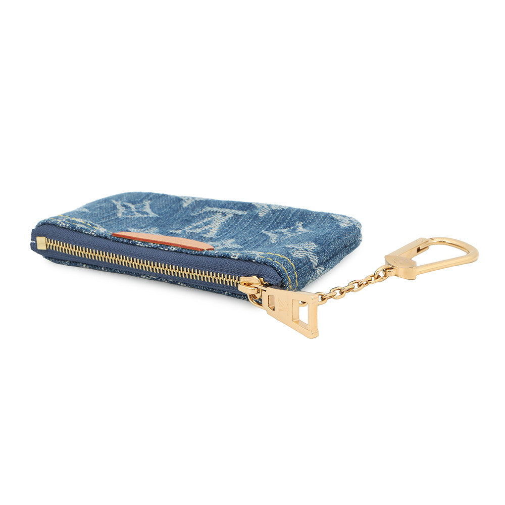 LOUIS VUITTON Pochette Cles Blue DenimM82961 Monogram Denim/LV Remix