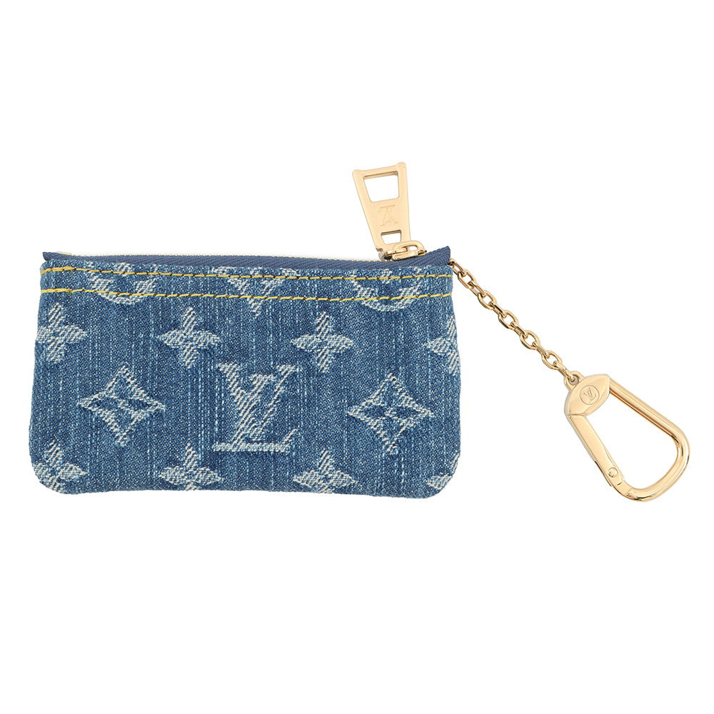 LOUIS VUITTON Pochette Cles Blue DenimM82961 Monogram Denim/LV Remix