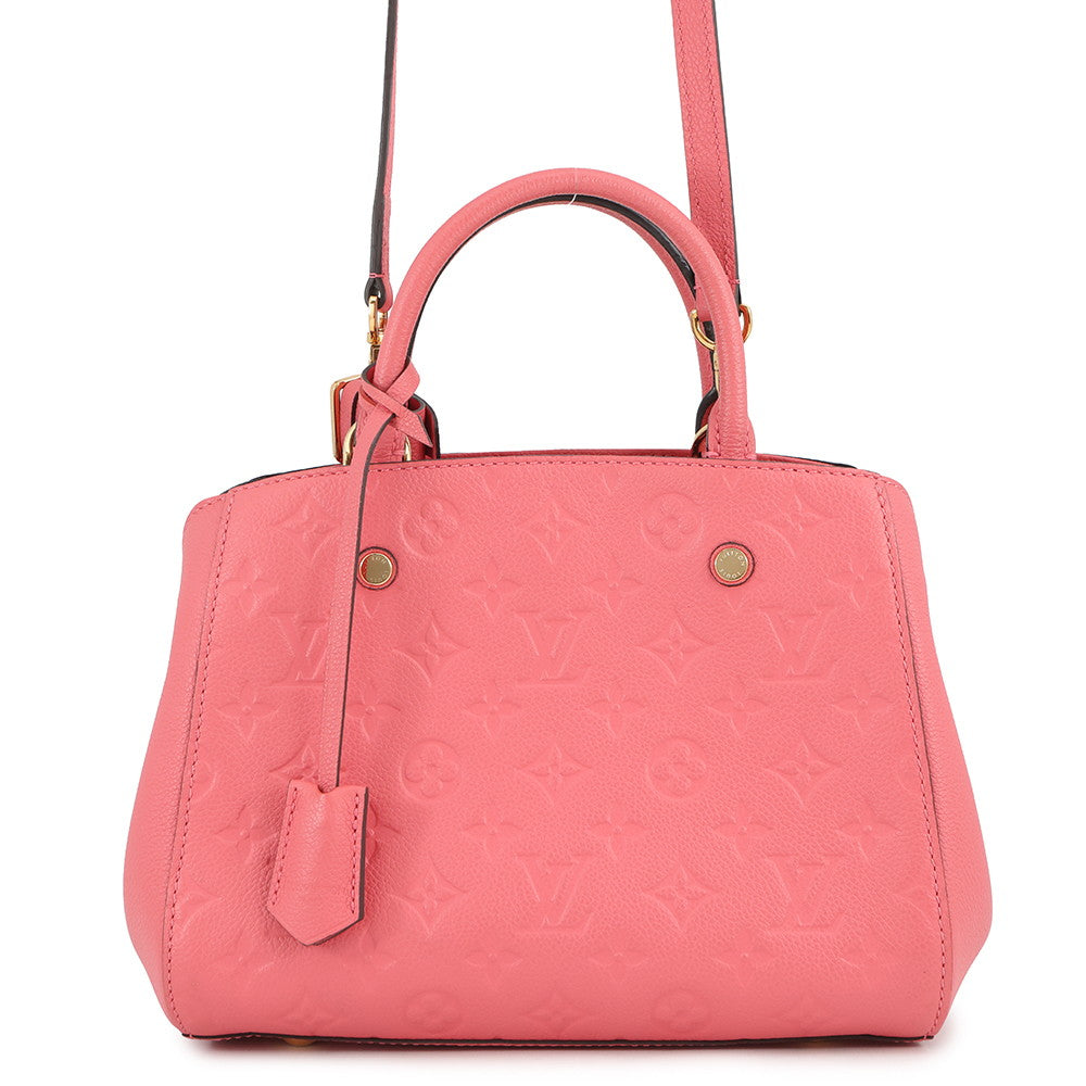 LOUIS VUITTON Montaigne blossom pinkM42295 Monogram Empreinte Leather Size BB