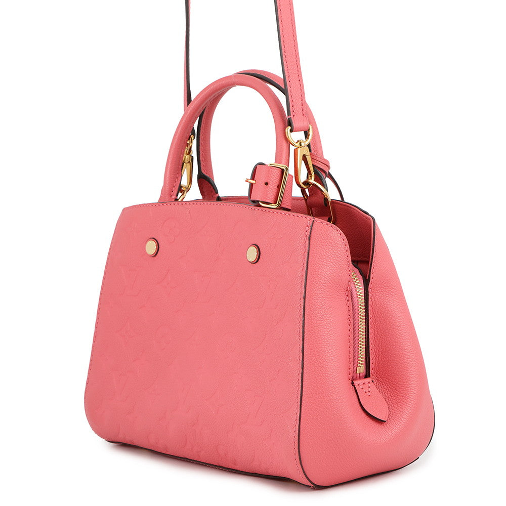 LOUIS VUITTON Montaigne blossom pinkM42295 Monogram Empreinte Leather Size BB