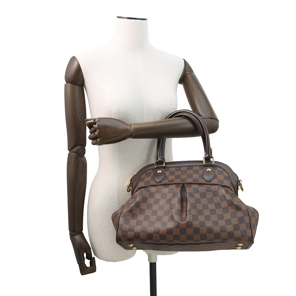 LOUIS VUITTON Trevi RedN51997 Damier Ebene Canvas Size PM