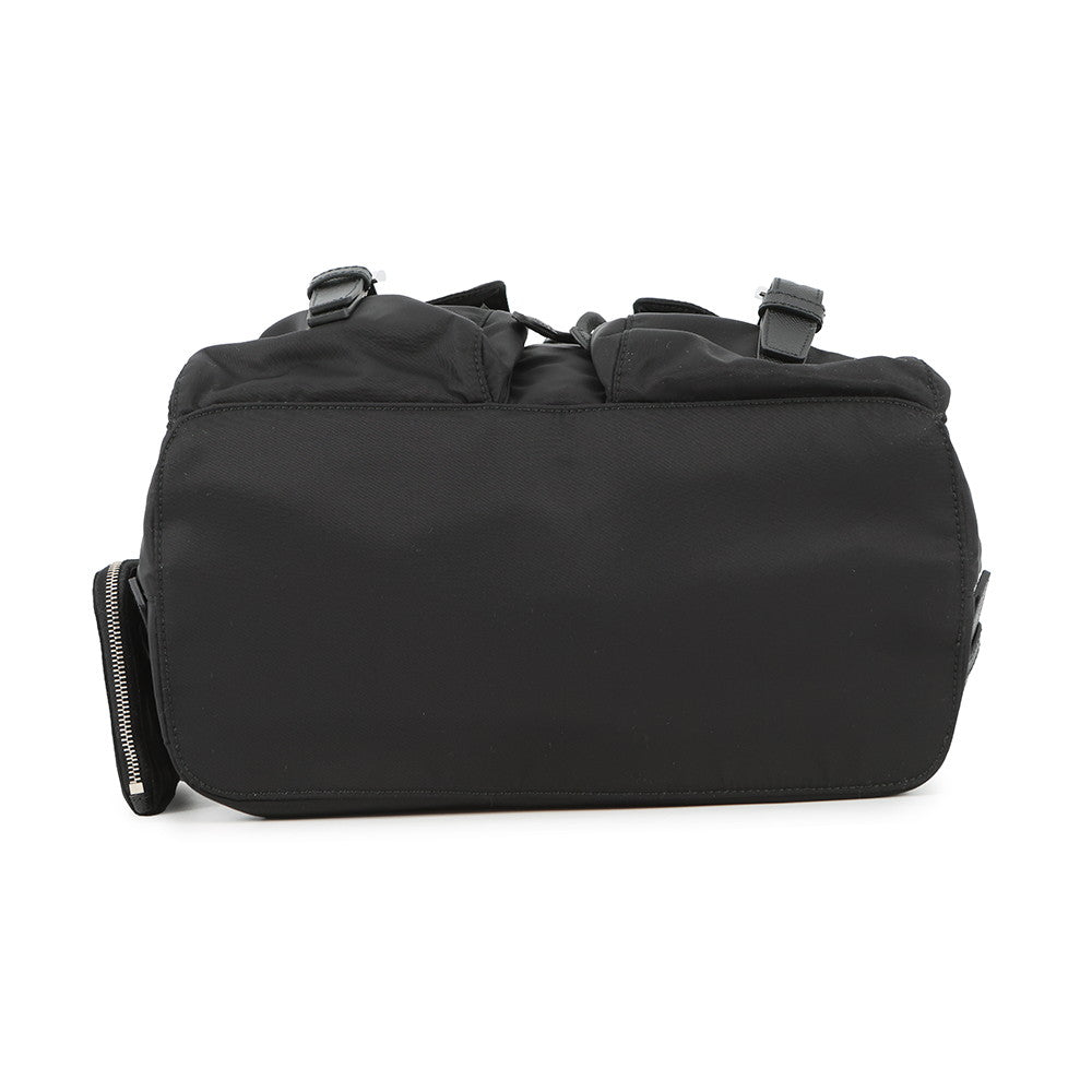 PRADA Medium Re-Nylon Backpack with Pouch Black1BZ811 Nylon Size Medium