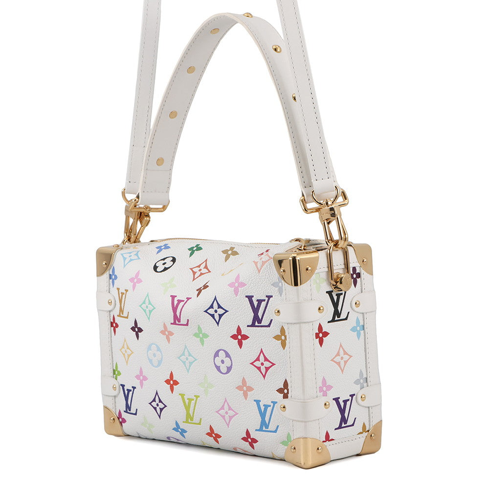 LOUIS VUITTON LV x TM Side Trunk WhiteM14046 Monogram?Multicolor Size MM