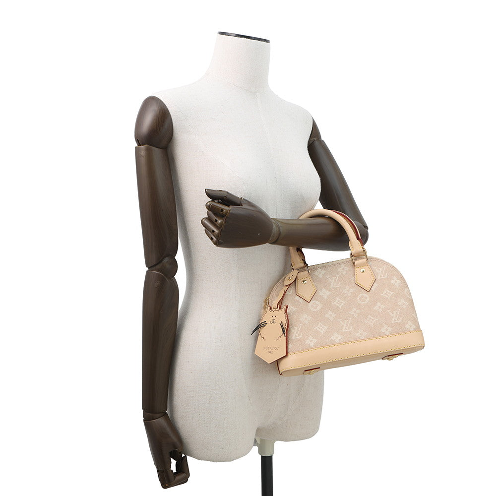 LOUIS VUITTON Alma BeigeM25728 Miaowgram Canvas Size BB