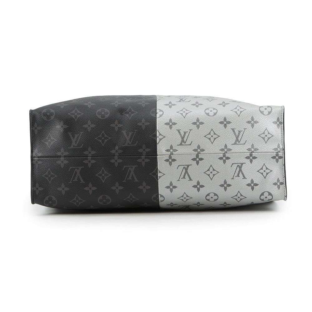 LOUIS VUITTON Tote Noir/SilverM43816 Monogram Eclipse Split