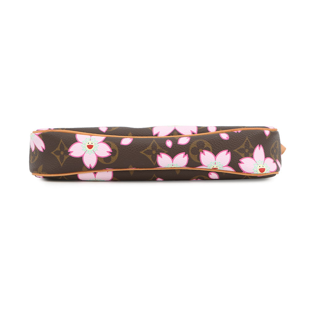 LOUIS VUITTON Pochette Accessoires Brown/PinkM92006 Monogram Cherry Blossom