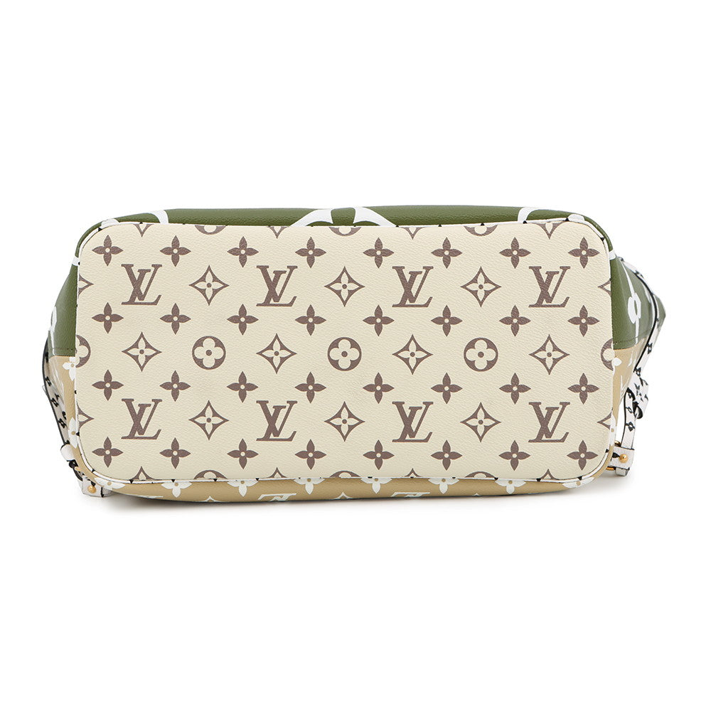 LOUIS VUITTON Neverfull Khaki/Beige/WhiteM44568 Monogram Monogram Giant Size MM