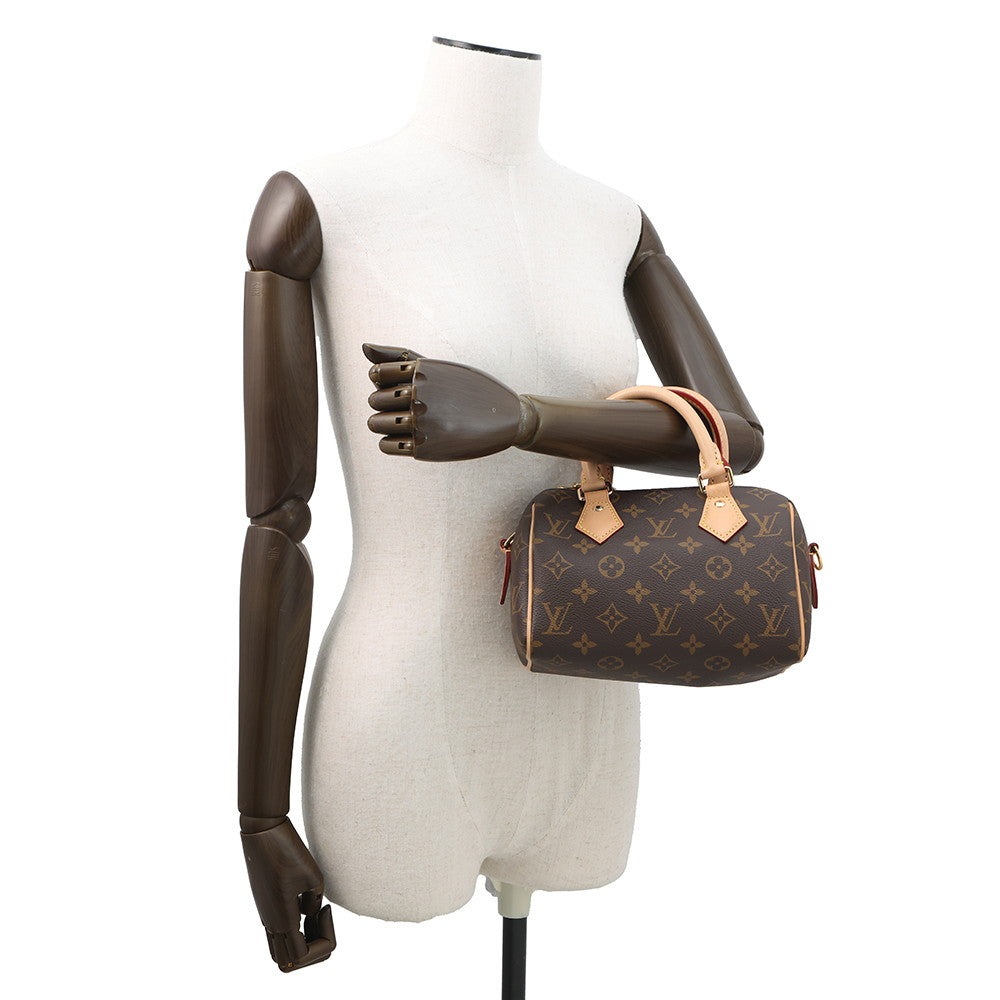 LOUIS VUITTON Speedy Bandouliere Beige/RedM46222 Monogram Size 20