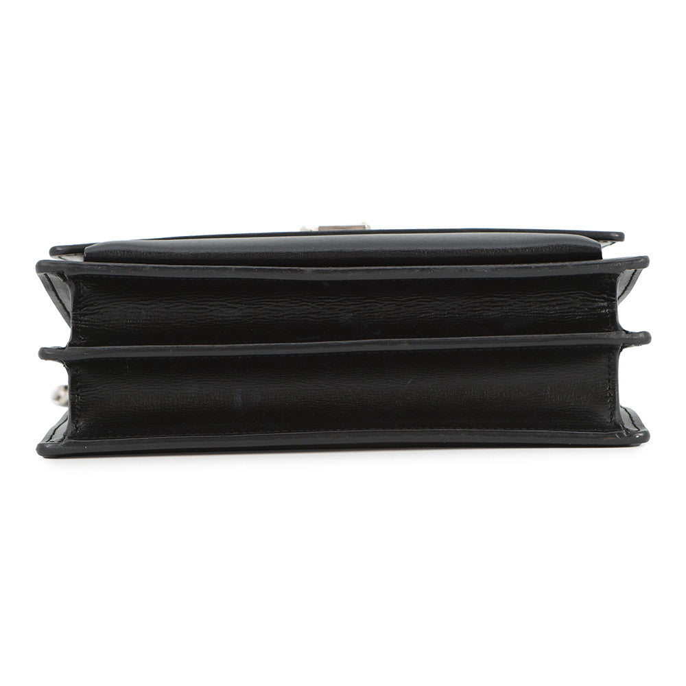 SAINT LAURENT PARIS Sunset ChainShoulder Black442906 Leather Size Medium