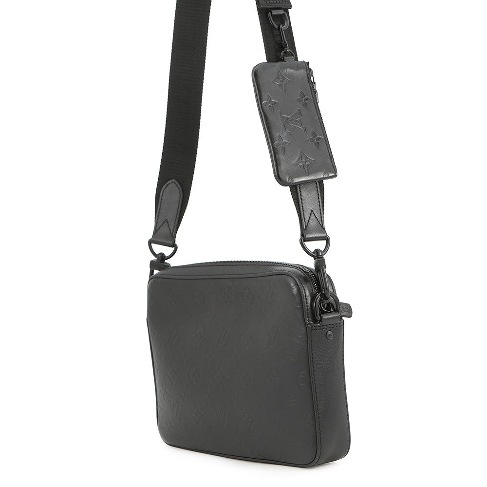 LOUIS VUITTON Duo messenger NoirM69827 Monogram Shadow