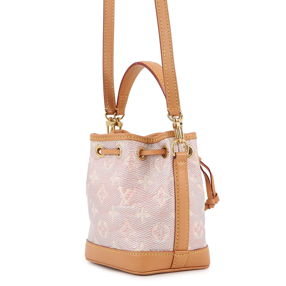 LOUIS VUITTON Nano Noe PinkM82427 Monogram / Jacquard