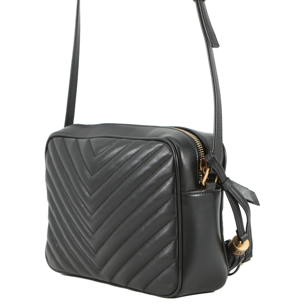 SAINT LAURENT PARIS Roux camera bag Black520534 Leather