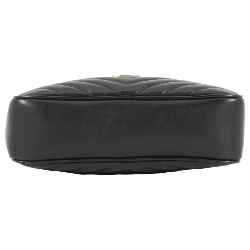 SAINT LAURENT PARIS Roux camera bag Black520534 Leather
