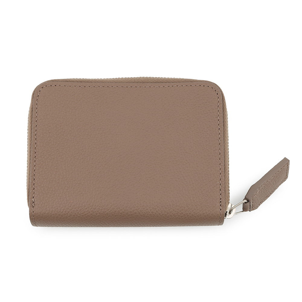 SAINT LAURENT PARIS Rive Gauche Compact Zip Wallet Greige603081 Leather