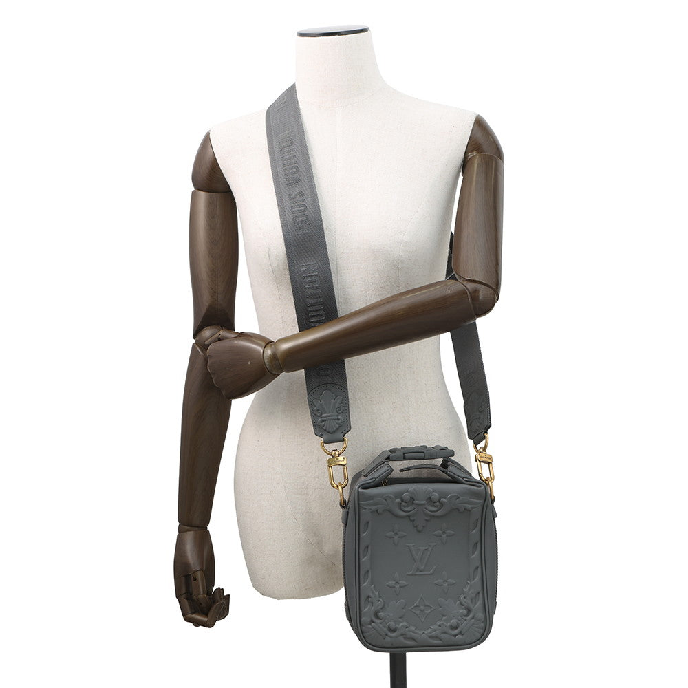 LOUIS VUITTON Cruiser Messenger Dark Shadow GrayM21812 Calf Leather