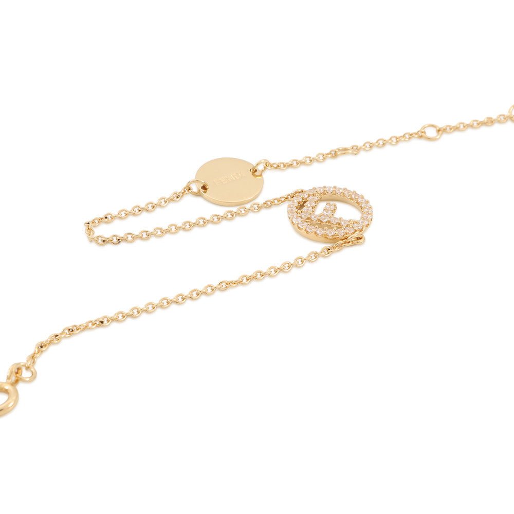 FENDI F is FENDI Bracelet8AG761 Metal Zirconia Stone