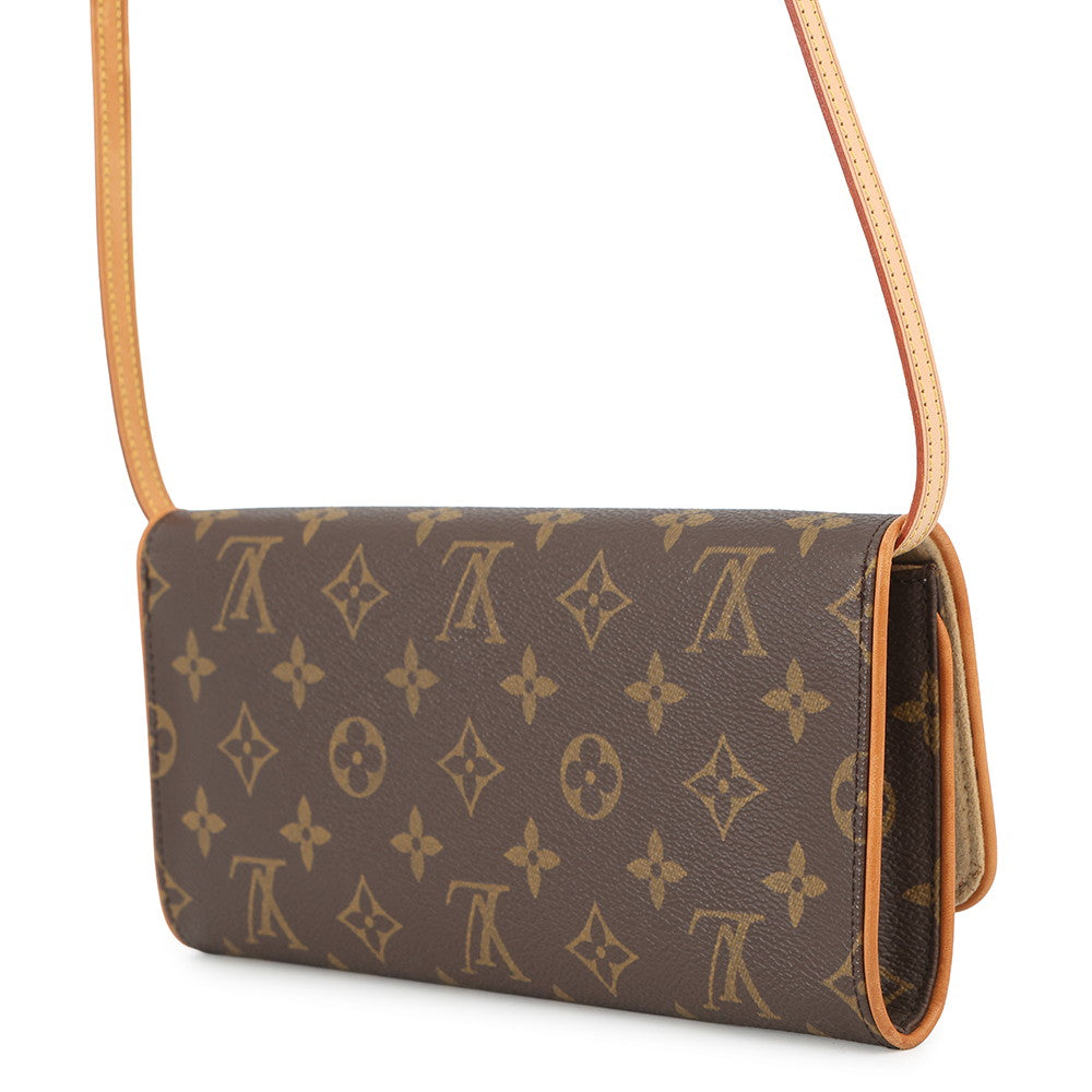 LOUIS VUITTON Pochette Twin BeigeM51852 Monogram Size GM