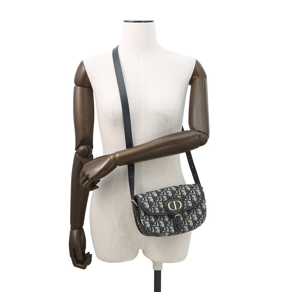 Dior Bobby East West NavyM9335UTZQ Cotton Calf Leather