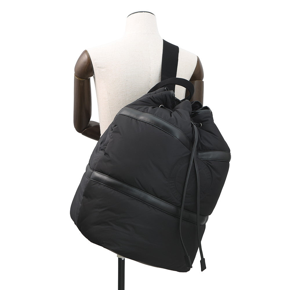 SAINT LAURENT PARIS Rive Gauche One Shoulder Bag Black734682 Nylon Leather