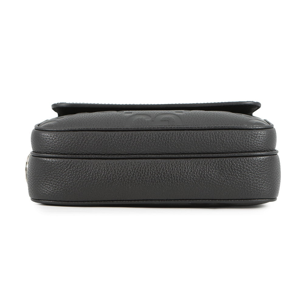GUCCI Jumbo GG Small Cross Body Bag Black794088 Leather
