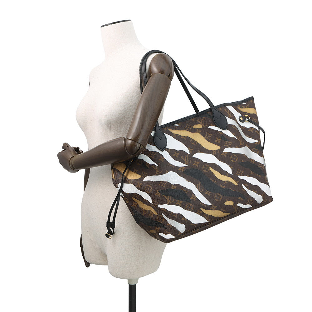 LOUIS VUITTON Neverfull Brown/BeigeM45201 Monogram Size MM