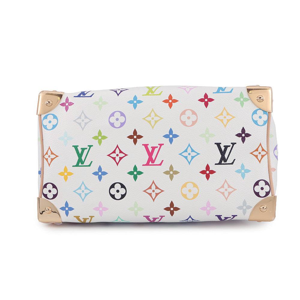 LOUIS VUITTON LV × TM Speedy Bandouliere WhiteM13085 Monogram?Multicolor Size 25